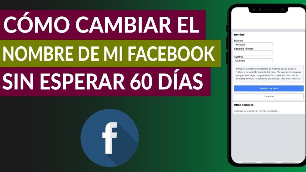 Cómo cambiar mi nombre de Facebook sin esperar los 60 días paso a paso 1 como cambiar mi nombre de facebook sin esperar los 60 dias paso a paso 1
