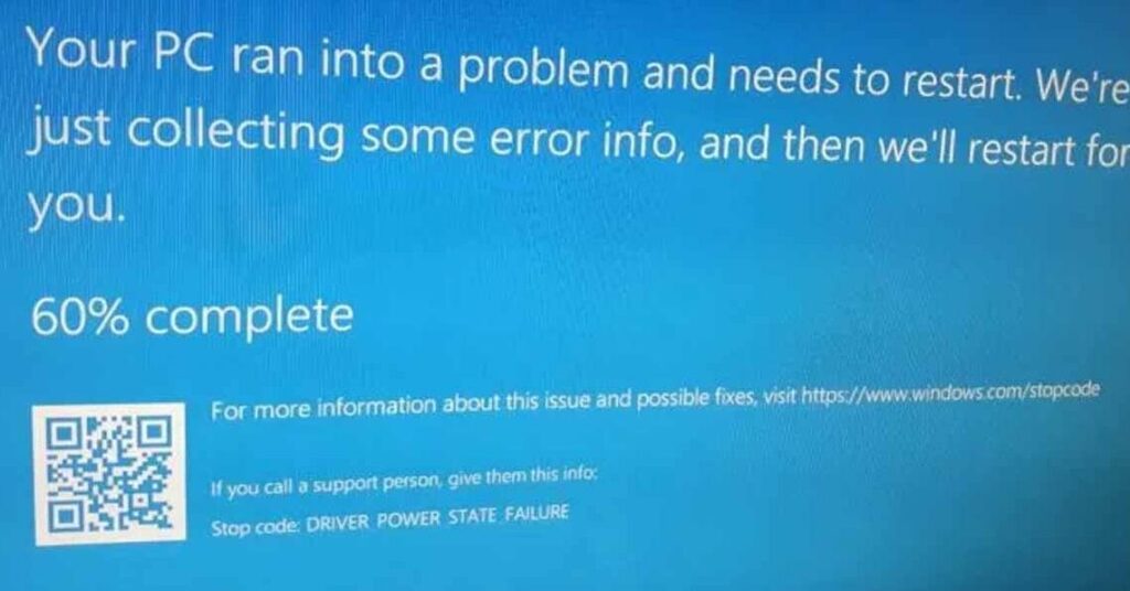 Cómo solucionar el error pantalla azul driver Power State Failure en Windows 10 1 como solucionar el error pantalla azul driver power state failure en windows 10