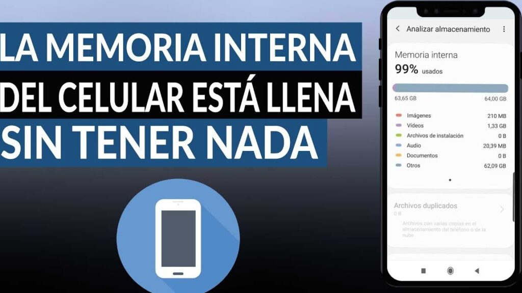 'La memoria interna del celular está llena sin tener nada' - Solución rápida 1 la memoria interna del celular esta llena sin tener nada solucion rapida