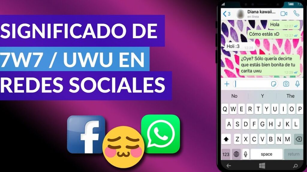 Significado de 7w7 y UwU en WhatsApp, Facebook y otras redes sociales 1 significado de 7w7 y uwu en whatsapp facebook y otras redes sociales